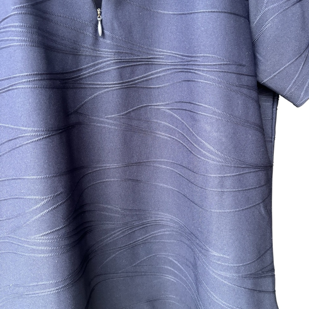 EP Pro Women’s Navy Textured Short Sleeve Golf Polo Medium - Picture 5 of 11